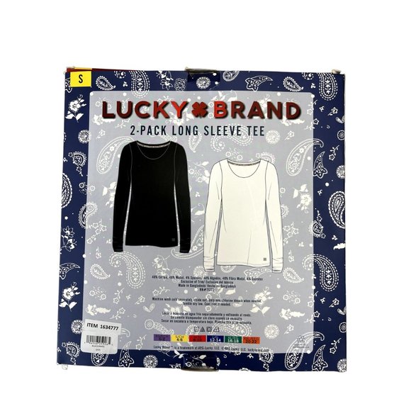 LUCKY BRAND LADIES LONG SLEEVE TEE 2-PACK - Picture 4 of 5